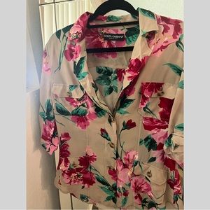 Dolce & Gabbana Silk Flora Shirt